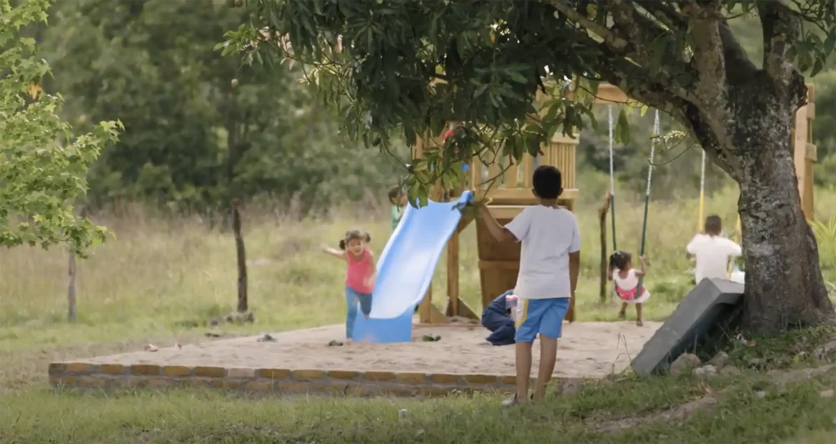 children on playground