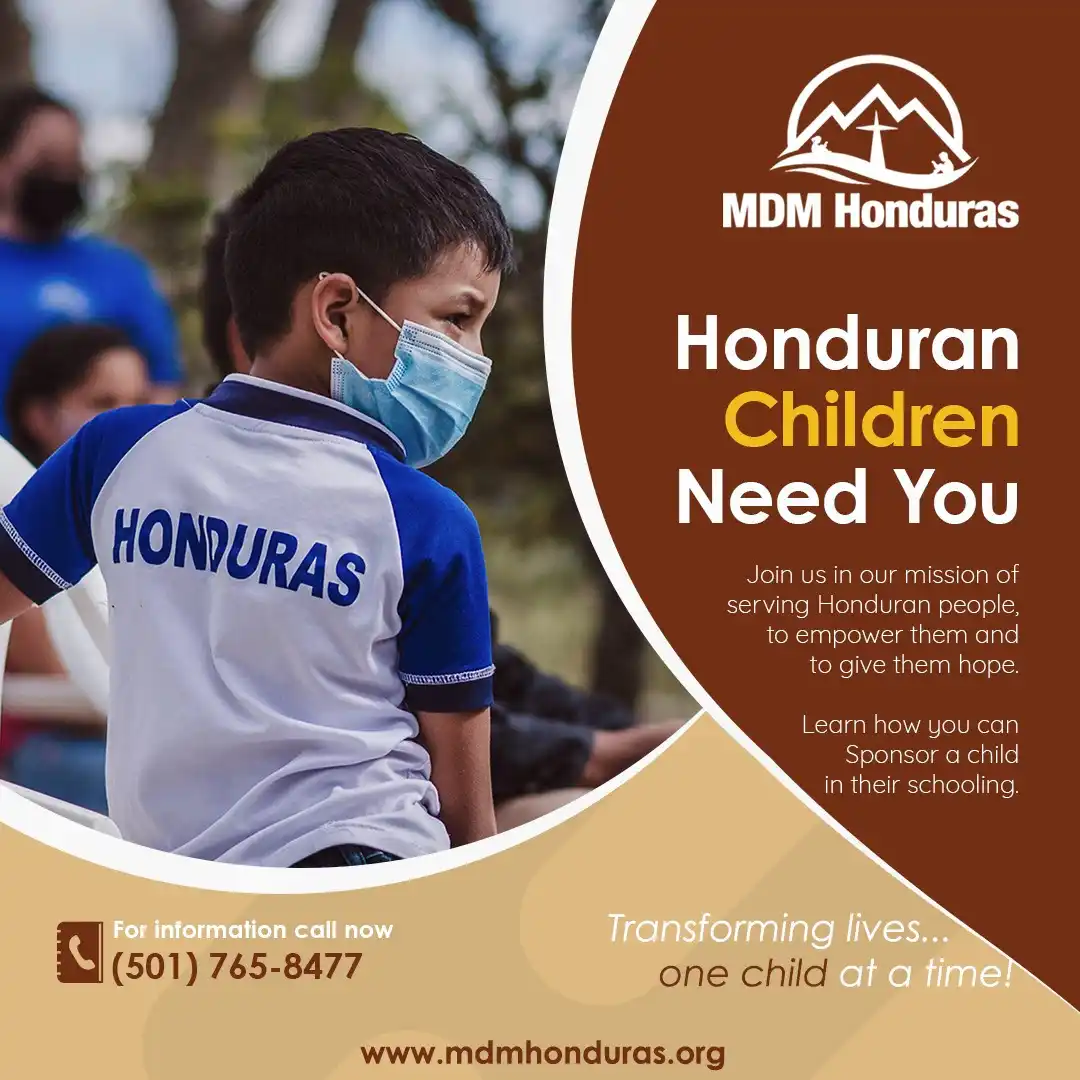 poster "Honduran children need you"